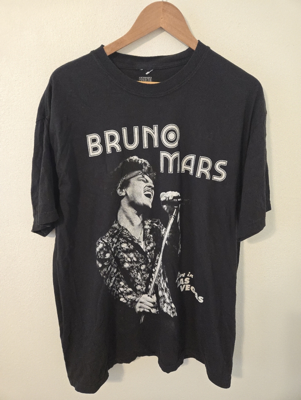 Bruno Mars Concert Black T Shirt 2024 Tour MGM Las Vegas Mens XL